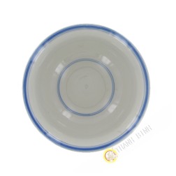 Tazón de sopa dragón azul de porcelana 18cm de Bat Trang