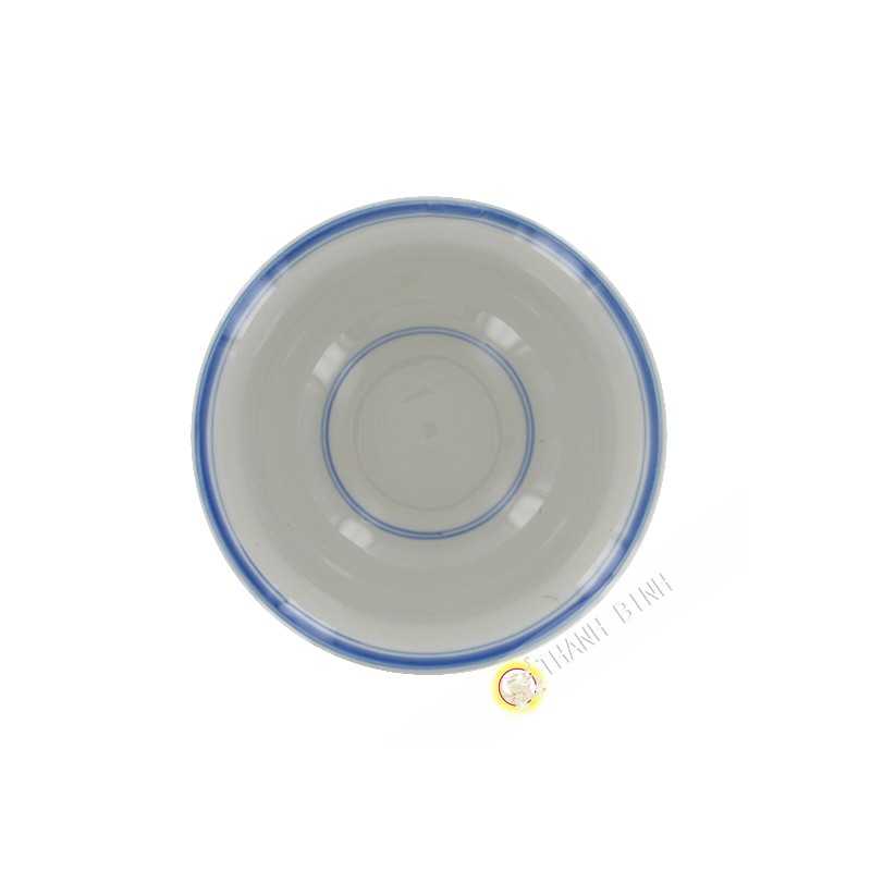 Tazón de sopa de 15 cm de dragón azul de porcelana
