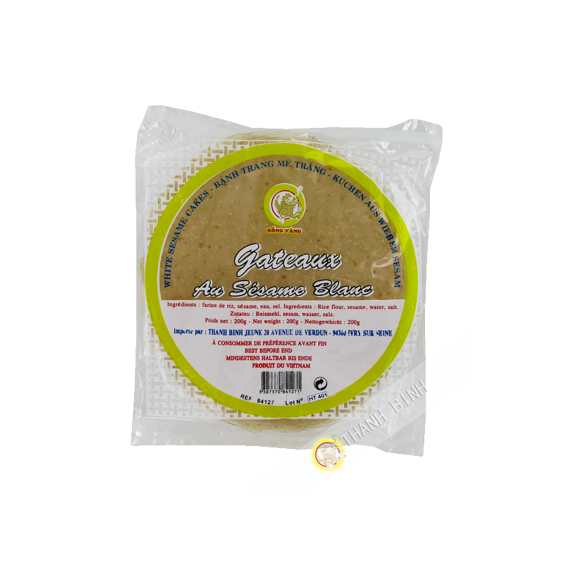 Cake white sesame DRAGON GOLD 200g Vietnam Cake white sesame DRAGON GOLD 200g Vietnam