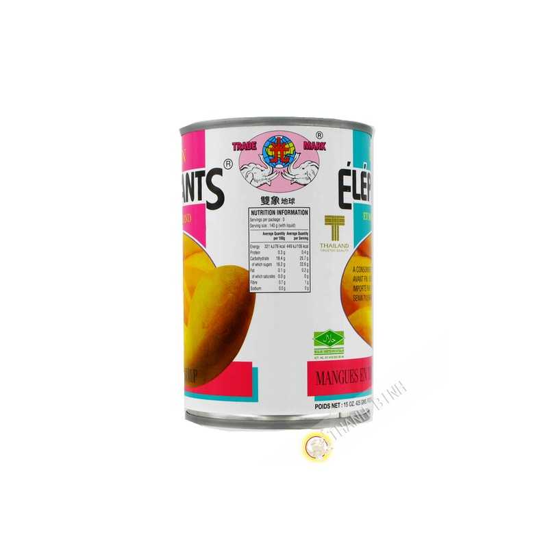 Mango in sirup leicht ELEPHANTS 425g Thailand Mango in sirup leicht ELEPHANTS 425g Thailand