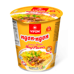 Zuppa di noodle manzo Ciotola NGON NGON VIFON 60g Vietnam