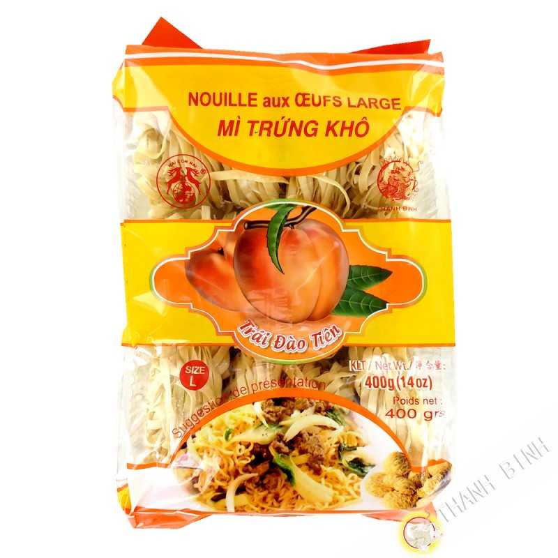 Mì trứng khô RỒNG VÀNG sợi lớn 400g Việt Nam