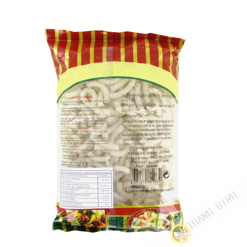 Maccheroncini di riso DRAGO d'ORO 400g Vietnam Maccheroncini di riso DRAGO d'ORO 400g Vietnam