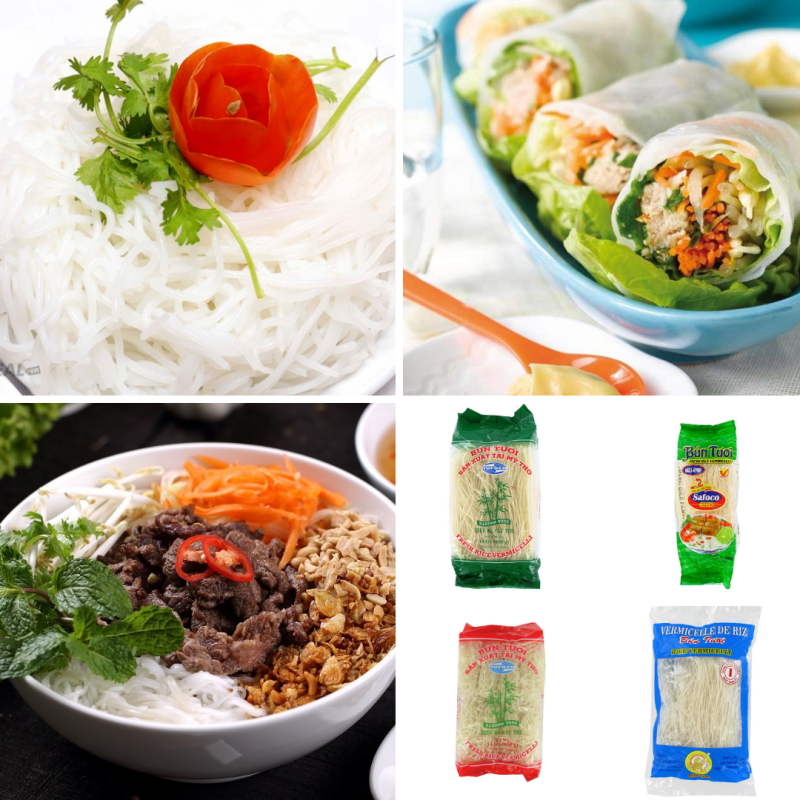 Vermicelle de riz frais Bambou 400g Vietnam Vermicelle de riz frais Bambou 400g Vietnam