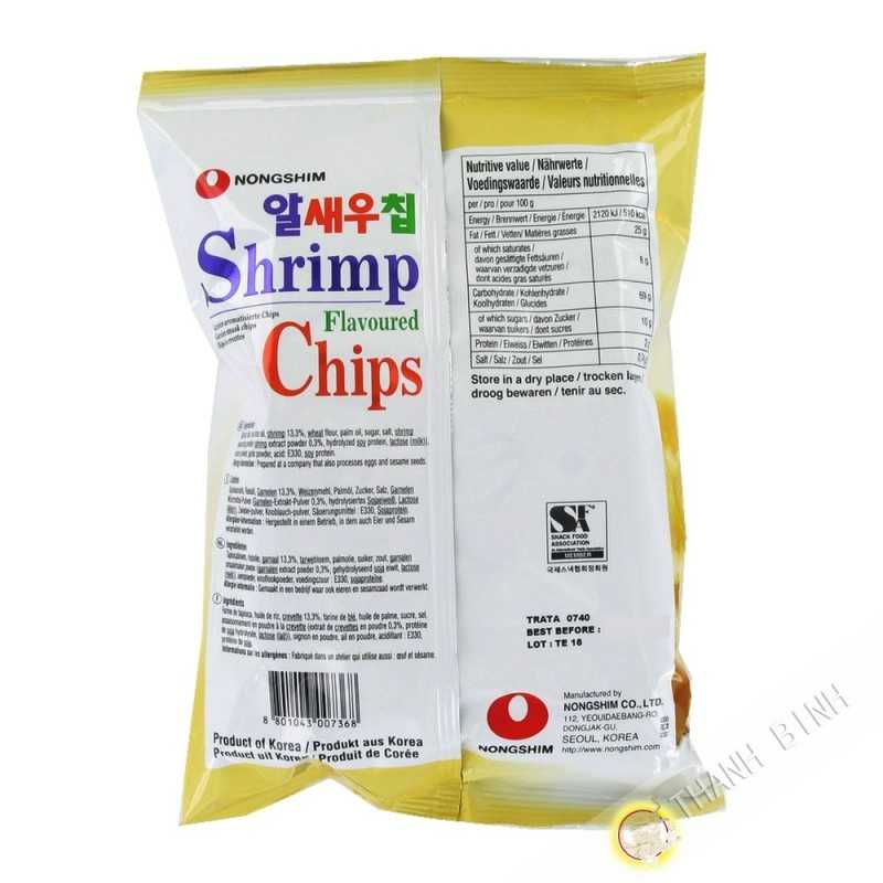 Chips crevettes NONGSHIM 75g Corée