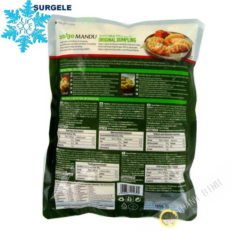 Gyoza Mandu, kimchi e maiale BIBIGO 525g Germania - SURGELES Gyoza Mandu, kimchi e maiale BIBIGO 525g Germania - SURGELES