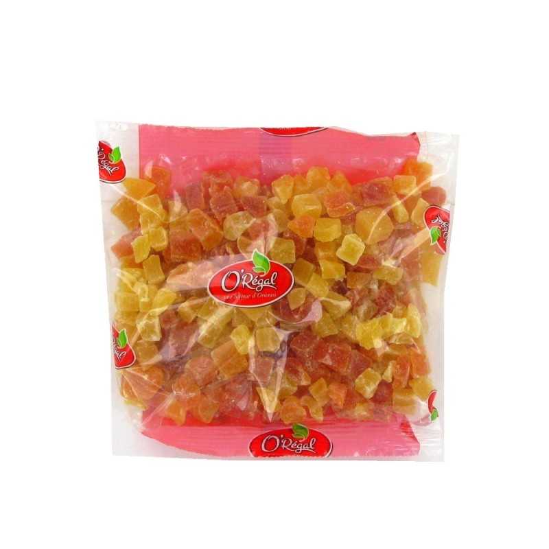 Mix papaya and pineapple cubes ORIENCO 250g Thailand Mix papaya and pineapple cubes ORIENCO 250g Thailand