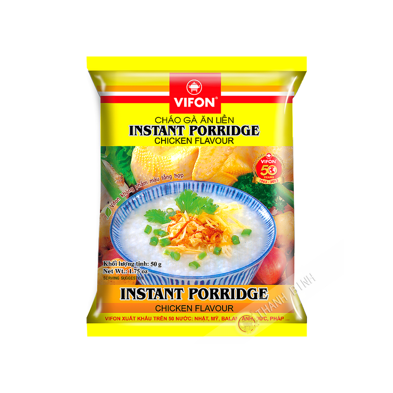 Soupe de riz poulet VIFON 3x50x50g Vietnam Soupe de riz poulet VIFON 3x50x50g Vietnam