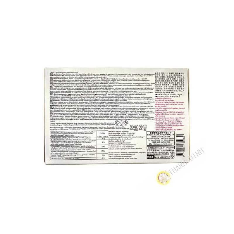 Mochi custard citron ROYAL FAMILY 168g Taiwan