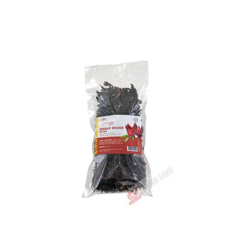 Fleur hibiscus Bissap rouge entier 100g Sénégal Fleur hibiscus Bissap rouge entier 100g Sénégal