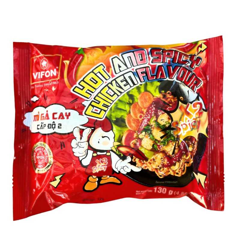 Nouille sauté hot chicken poulet piquant Vifon 40x130g Vietnam