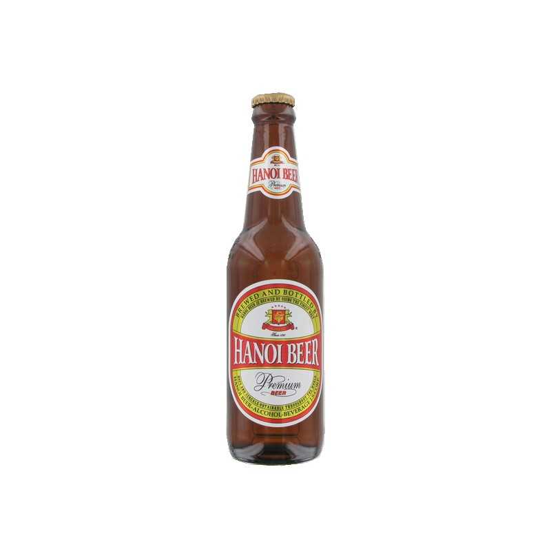 La cerveza Hanoi botella HABECO 330 ml de Vietnam