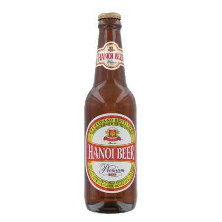 La cerveza Hanoi botella HABECO 330 ml de Vietnam