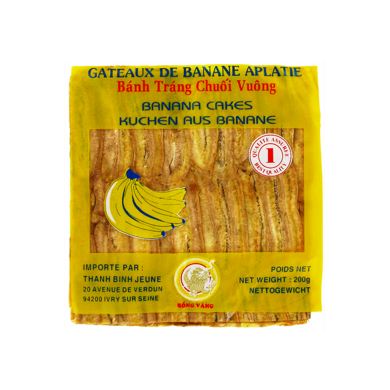 Banana flattened square DRAGON GOLD 200g Vietnam