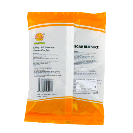 Preparación vegetariana Carne en Rodajas Bo Lat Chay AU LAC 100g de Vietnam