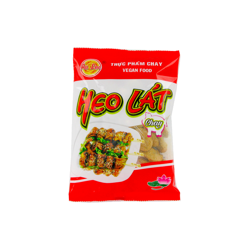 Preparing vegetarian Pork Sliced Heo Lat Chay AU LAC 100g Vietnam