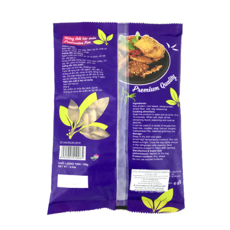 Preparazione vegetariana pollo Emincé Ga Lat Chay AU LAC 100g Vietnam