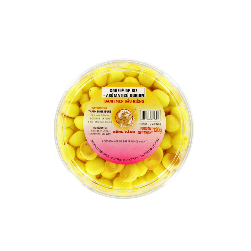 Puffed rice durian DRAGON GOLD 120g Vietnam Puffed rice durian DRAGON GOLD 120g Vietnam
