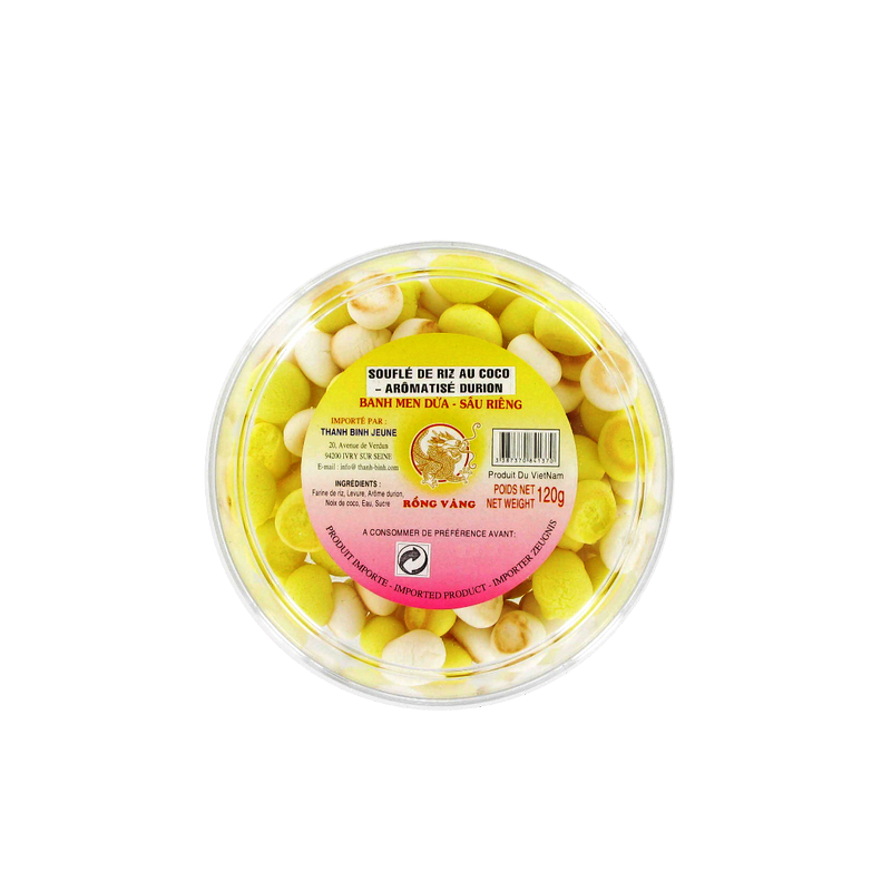 Bánh men dừa sầu riêng RỒNG VÀNG 120g Việt Nam