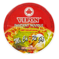 Sopa de fideos de pollo al curry Tazón NGON NGON VIFON 60g de Vietnam