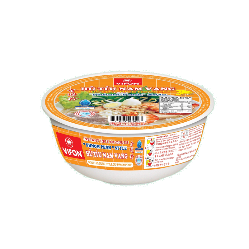 Soupe vermicelle Phnom Penh Hu tieu Nam Vang bol VIFON 3x12x70g Vietnam Soupe vermicelle Phnom Penh Hu tieu Nam Vang bol VIFON 3x12x70g Vietnam