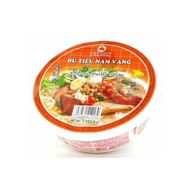 Soupe vermicelle Phnom Penh Hu tieu Nam Vang bol VIFON 70g Vietnam Soupe vermicelle Phnom Penh Hu tieu Nam Vang bol VIFON 70g Vietnam