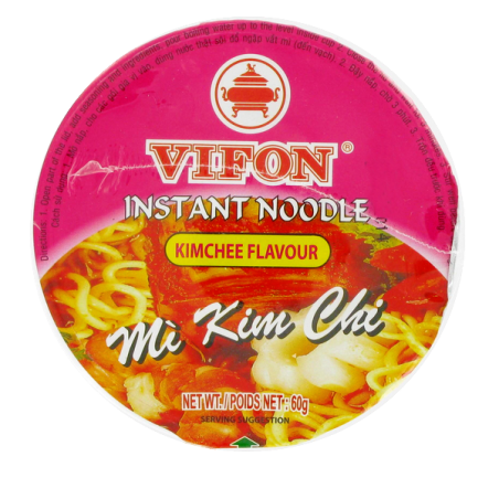 Soupe nouille kimchi bol VIFON 2x24x60g Vietnam