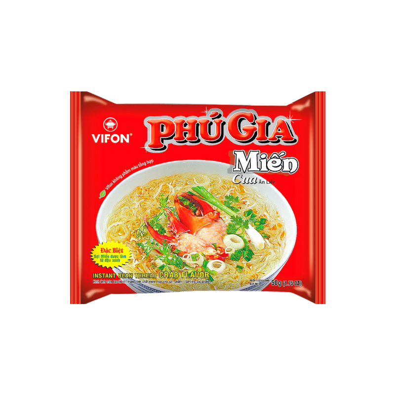 Zuppa di vermicelli con le vongole, granchio PHU GIA VIFON 50g Vietnam