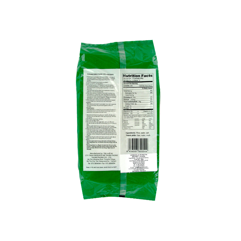 Vermicelle de riz fin baitoey Banh hoi la dua Bambou 340g Vietnam Vermicelle de riz fin baitoey Banh hoi la dua Bambou 340g Vietnam