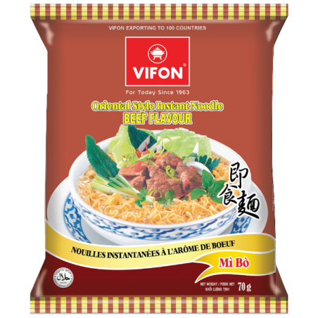 Soup noodle beef VIFON 70g Vietnam