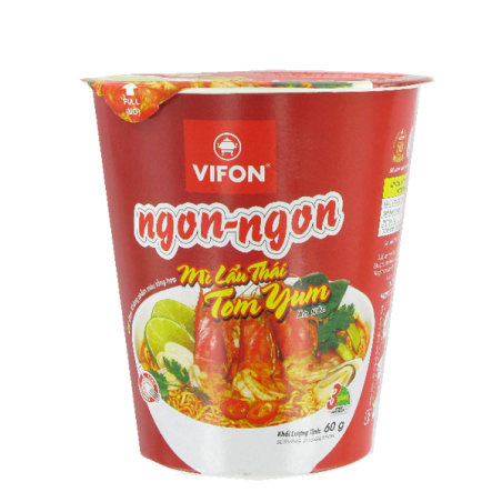Soupe Nouille Lau Thai Tom Yum Bol NGON NGON VIFON 2x24x60g Vietnam