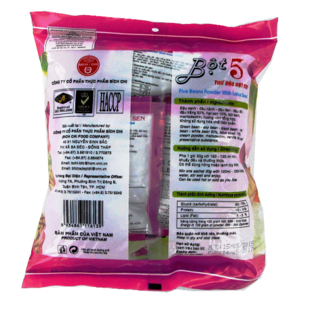 Preparazione drink 5 cereali lotus BICH CHI 300g Vietnam