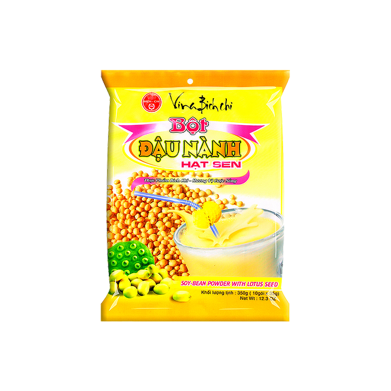 La preparación de la bebida de frijol amarillo, lotus BICH CHI 350g de Vietnam