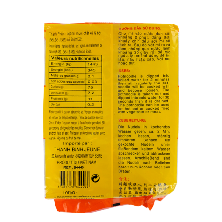 Nouille aux oeufs fine DRAGON OR 30x400g