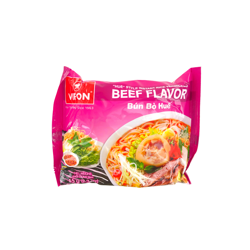 Soupe vermicelle instantanée Boeuf Bun Bo Hue VIFON 3x30x65g Vietnam