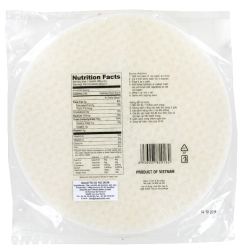 Feuille de riz 28cm pour rouleaux printemps 3 Bambou Vietnam 44x340g