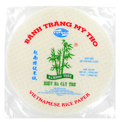 Papel de arroz 28cm de rodillos de primavera 3 de Bambú Vietnam 340g