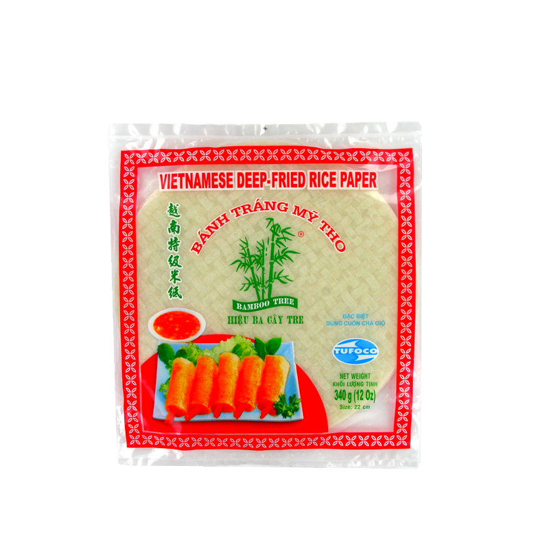 Feuille de riz 22cm pour nems 3 BAMBOU 44x340g VIETNAM Feuille de riz 22cm pour nems 3 BAMBOU 44x340g VIETNAM