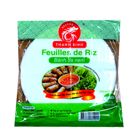 Feuille de riz 22cm pour nems spécialité du Nord 400g VIETNAM