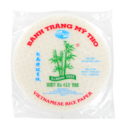 Feuille de riz 22cm pour rouleaux printemps 3 bambou Vietnam 340g