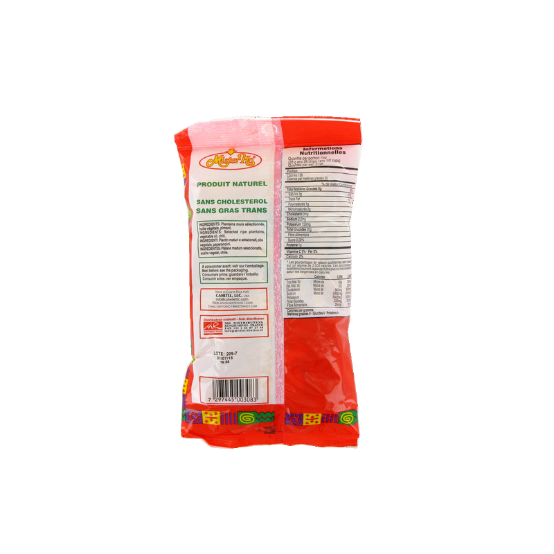 Chip banane plantain pimenté 85g - Afrique Chip banane plantain pimenté 85g - Afrique