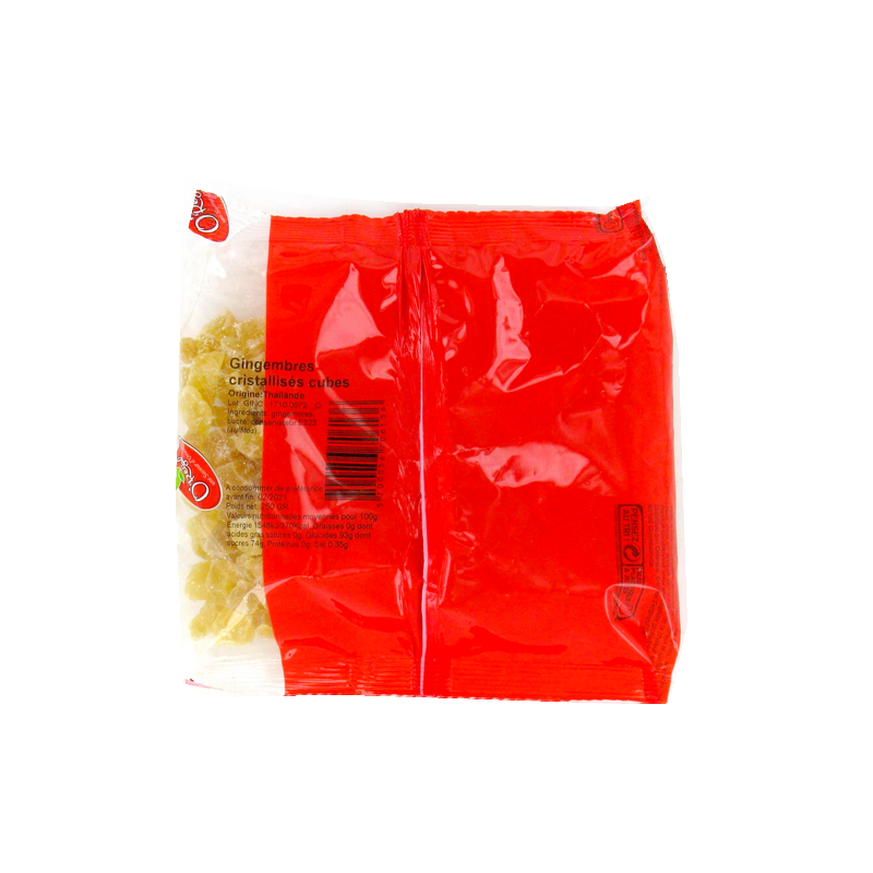 Gingembres cubes cristallisés ORIENCO 250g Vietnam Gingembres cubes cristallisés ORIENCO 250g Vietnam
