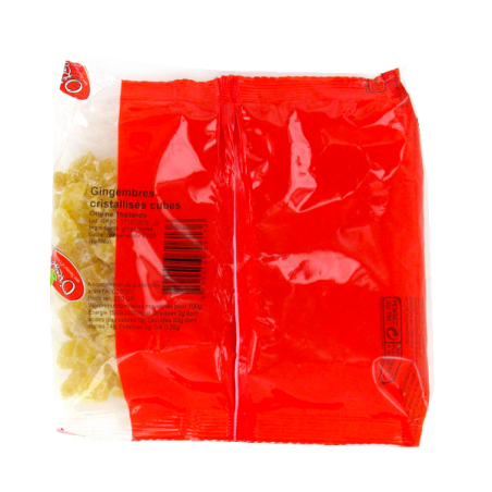 Gingers cubi cristallizzato O Trattare ORIENCO 250g