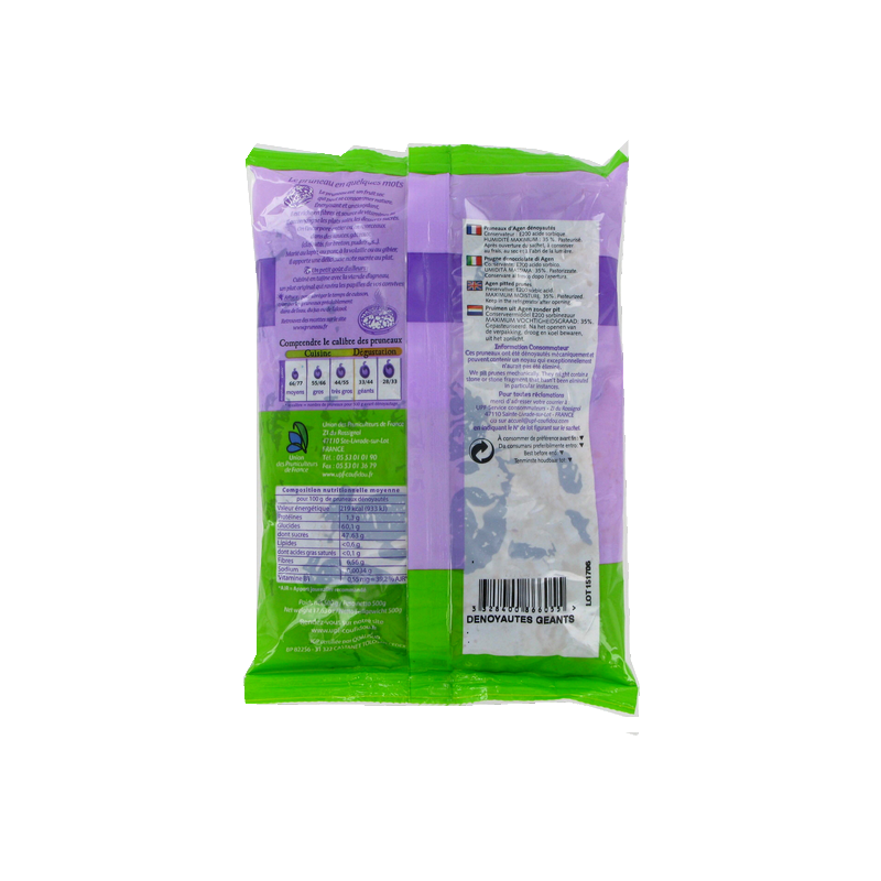 Pruneaux d'Agen dénoyautés 500g France Pruneaux d'Agen dénoyautés 500g France