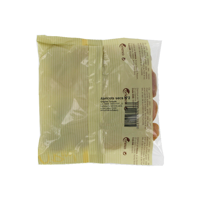 Abricots secs ORIENCO 250g Turquie Abricots secs ORIENCO 250g Turquie