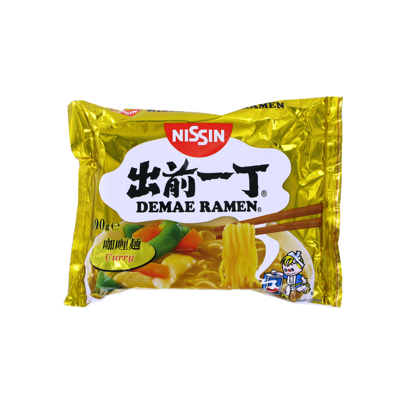 Soupe nouille Ramen Demae curry NISSIN 100g Hongrie Soupe nouille Ramen Demae curry NISSIN 100g Hongrie
