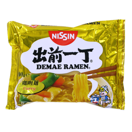 Sopa de fideos Ramen Demae curry NISSIN 100g Hungría