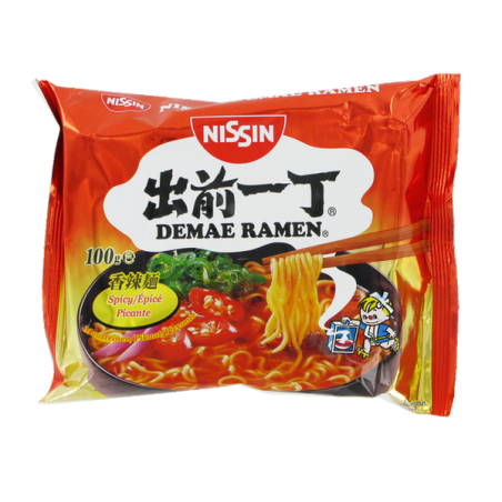 Suppe, nudel-Demae Ramen-pikant 100g NISSIN Ungarn