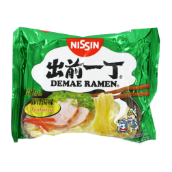 Sopa de fideos Demae Ramen de cerdo Tonkotsu NISSIN 100g Hungría