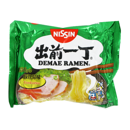 Suppe, nudeln Demae Ramen schweinefleisch Tonkotsu NISSIN-100g Ungarn